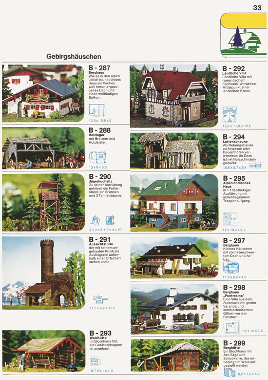 Seite 33 Faller Katalog 1975-1976 D875