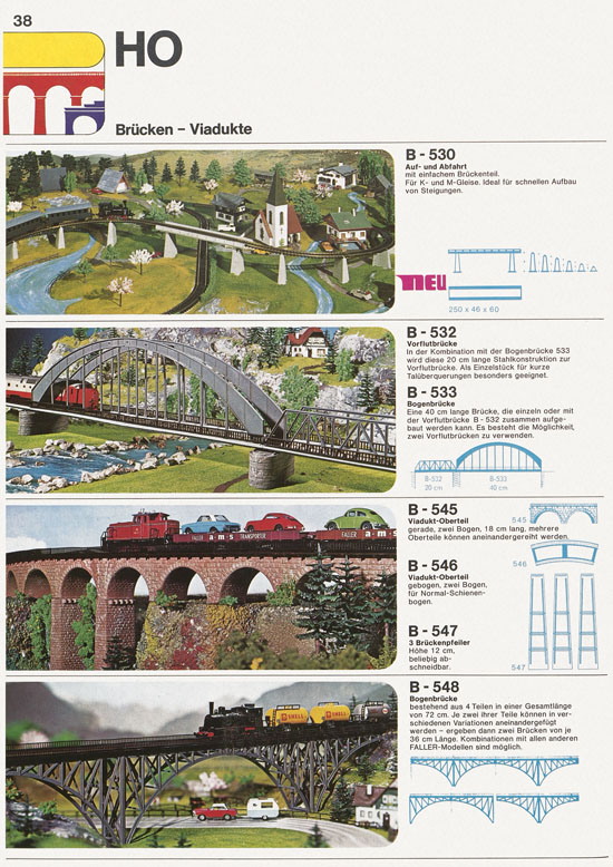 Seite 38 Faller Katalog 1975-1976 D875