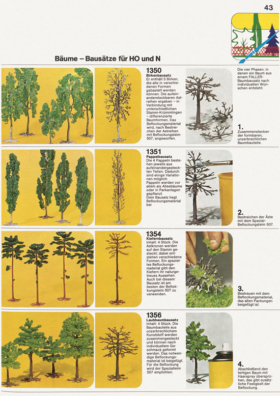 Seite 43 Faller Katalog 1975-1976 D875