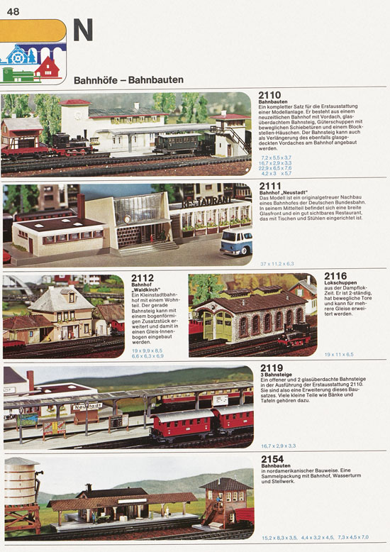 Seite 48 Faller Katalog 1975-1976 D875