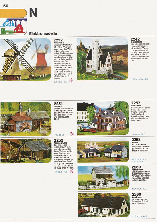 Seite 50 Faller Katalog 1975-1976 D875