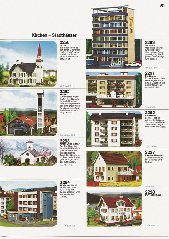 Seite 51 Faller Katalog 1975-1976 D875