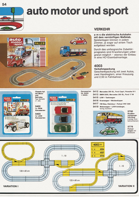 Seite 54 Faller Katalog 1975-1976 D875