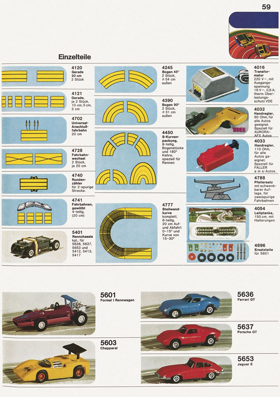 Seite 59 Faller Katalog 1975-1976 D875