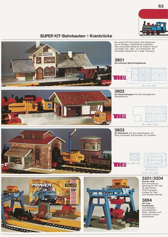 Seite 63 Faller Katalog 1975-1976 D875