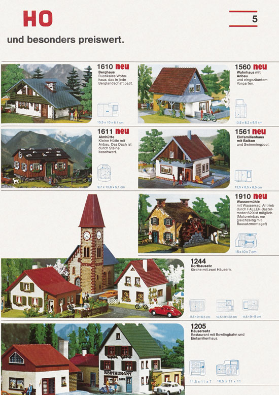 Seite 5 Faller Katalog 1976-1977 D876