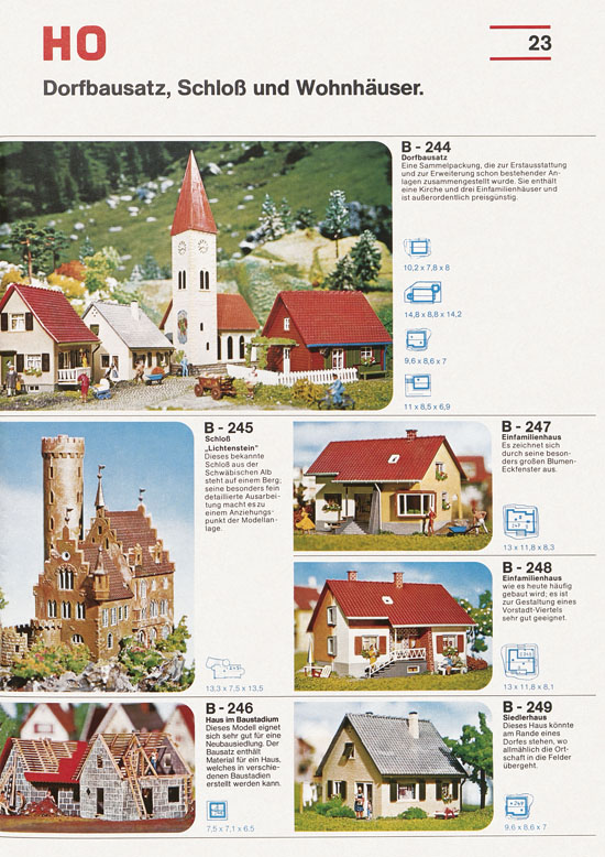 Seite 23 Faller Katalog 1976-1977 D876