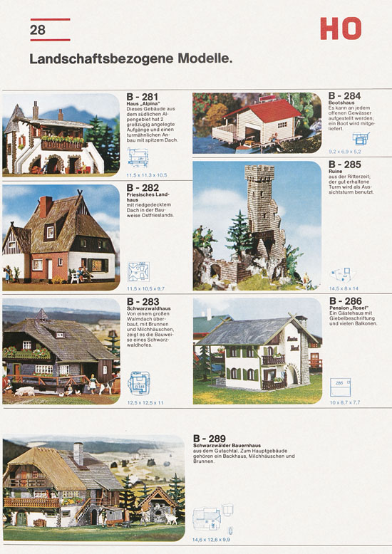 Seite 28 Faller Katalog 1976-1977 D876