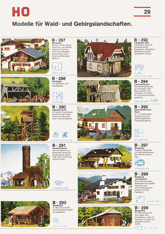Seite 29 Faller Katalog 1976-1977 D876