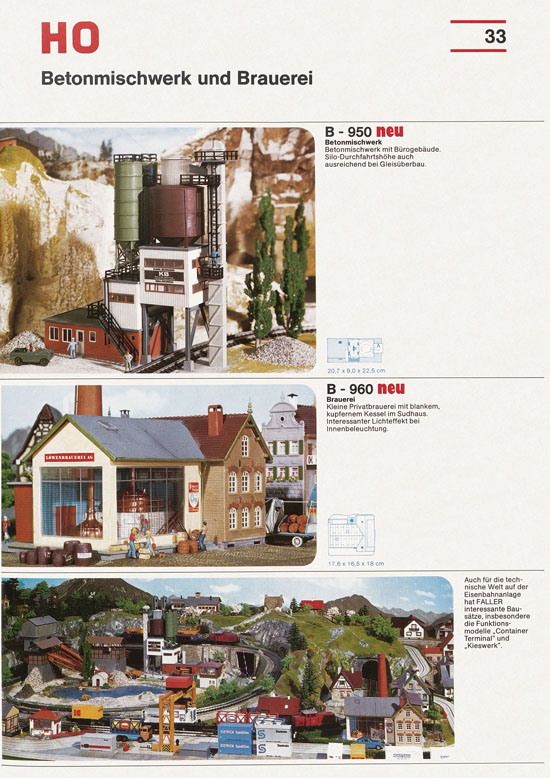 Seite 33 Faller Katalog 1976-1977 D876