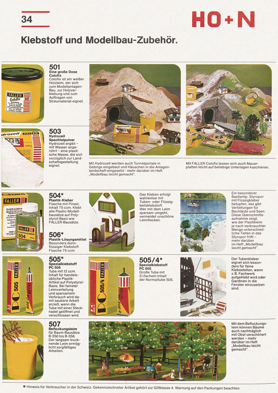 Seite 34 Faller Katalog 1976-1977 D876