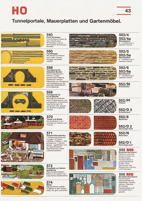 Seite 43 Faller Katalog 1976-1977 D876