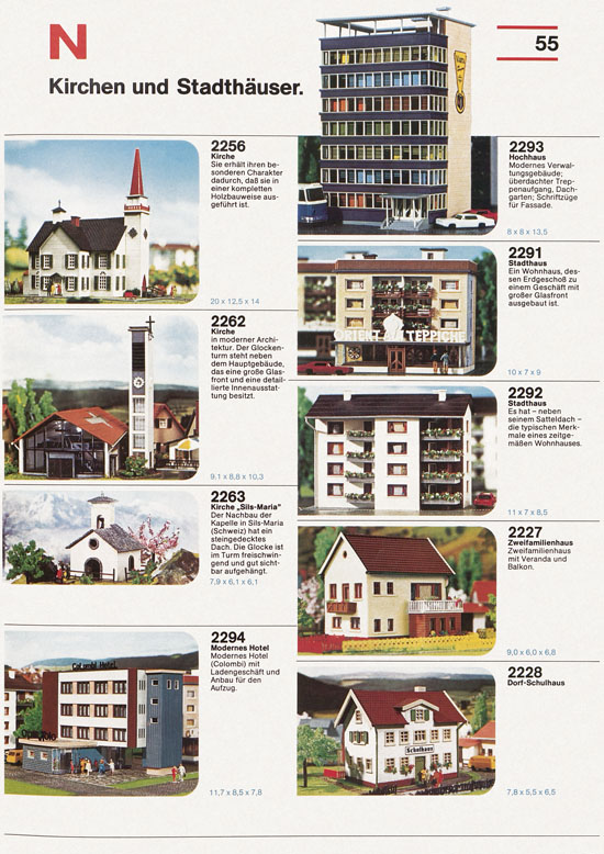 Seite 55 Faller Katalog 1976-1977 D876