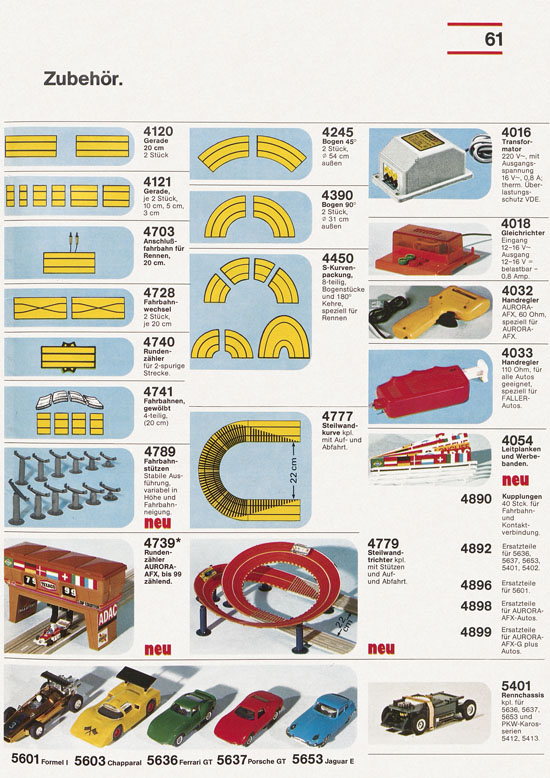 Seite 61 Faller Katalog 1976-1977 D876