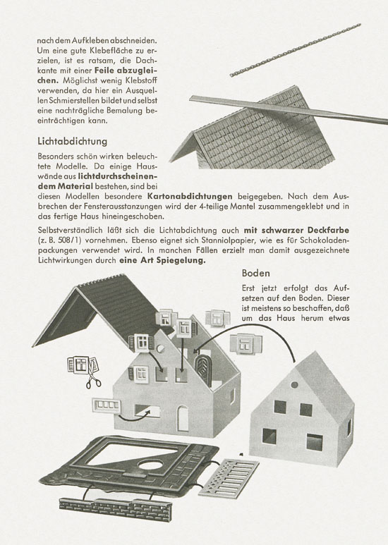 Faller 842 Die Gestaltung von Modellhäuschen