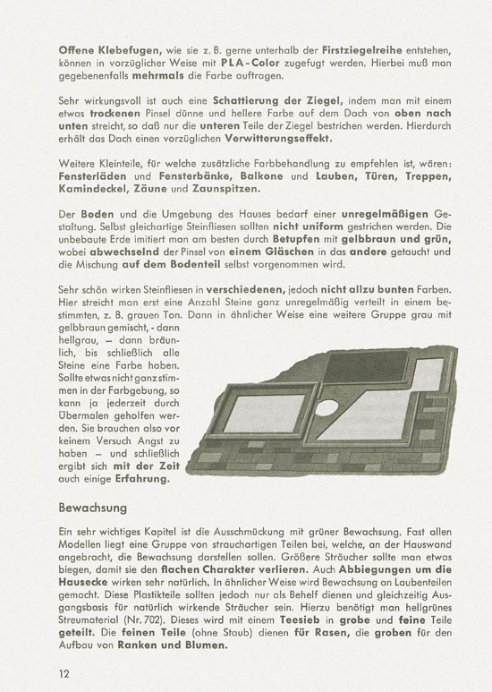 Seite 12 Faller 842 Die Gestaltung von Modellhäuschen