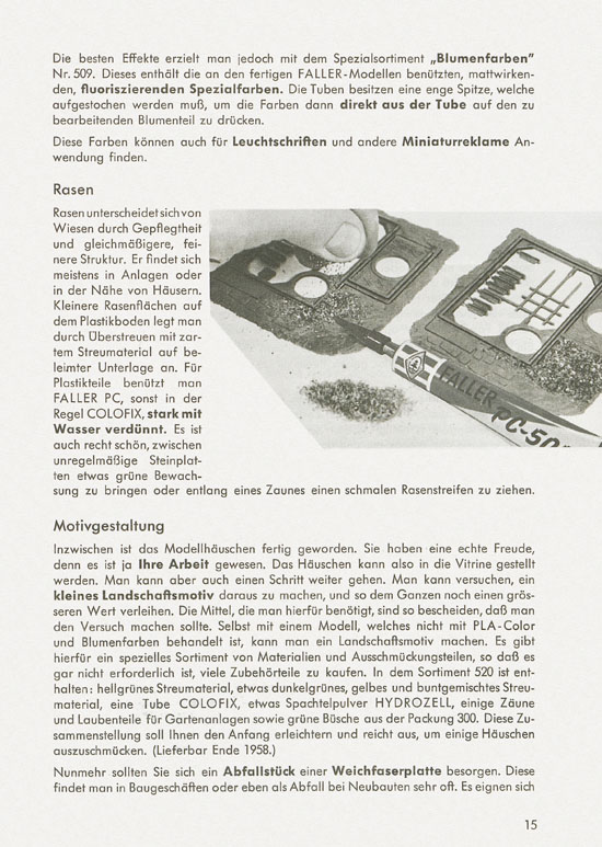 Seite 15 Faller 842 Die Gestaltung von Modellhäuschen