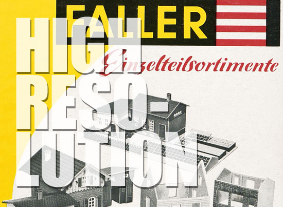 Faller Einzelteilsortimente E 859 1959