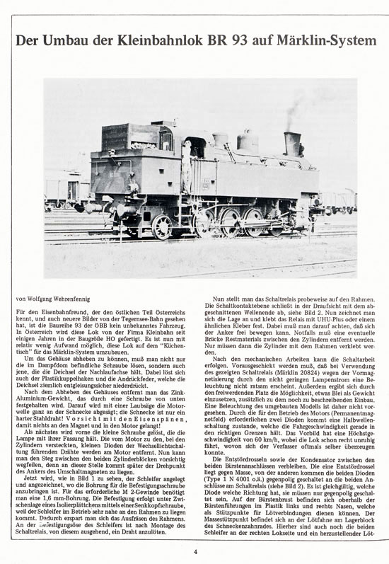 Welt der Modellbahn Nr. 4 August 1977