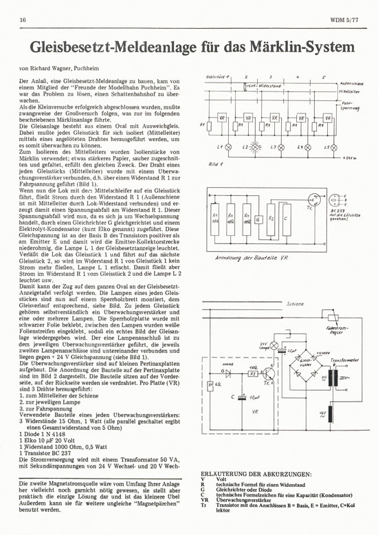 Welt der Modellbahn Nr. 5 Oktober 1977