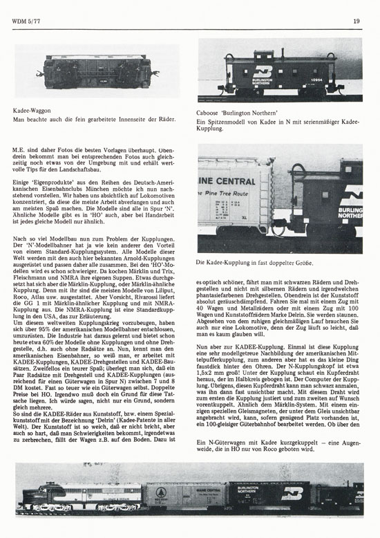 Welt der Modellbahn Nr. 5 Oktober 1977