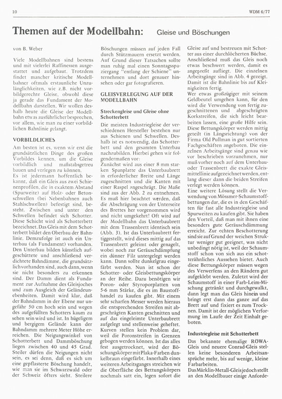 Welt der Modellbahn Nr. 6 Dezember 1977