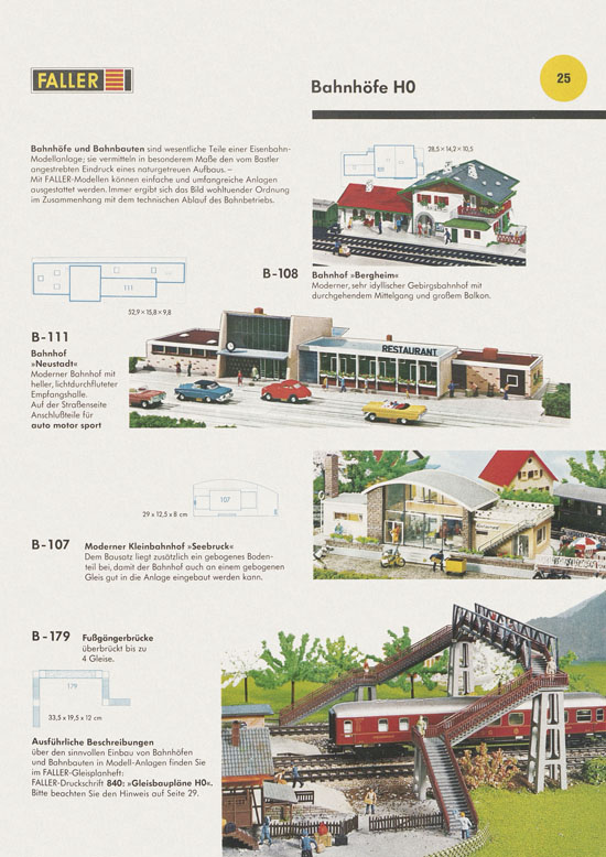 Seite 25 Faller Katalog 1972-1973 D872