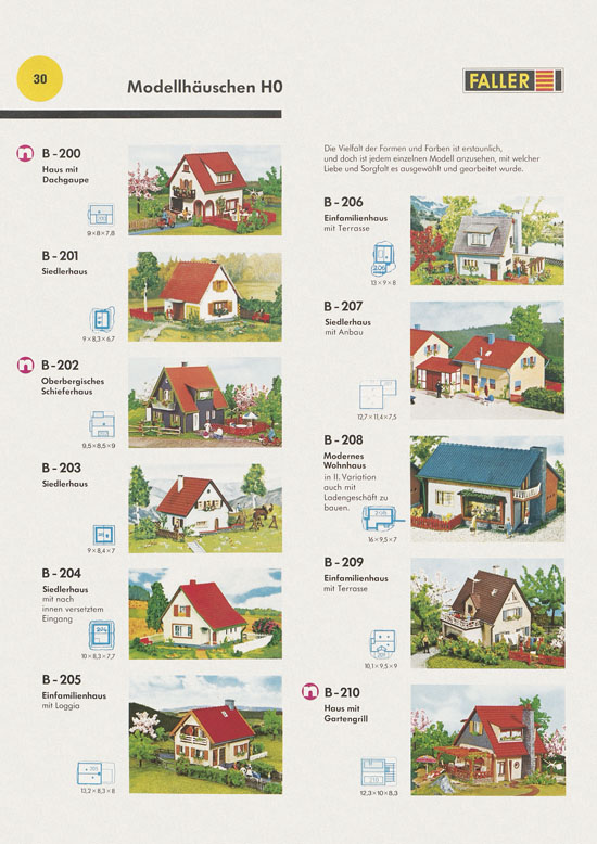 Seite 30 Faller Katalog 1972-1973 D872