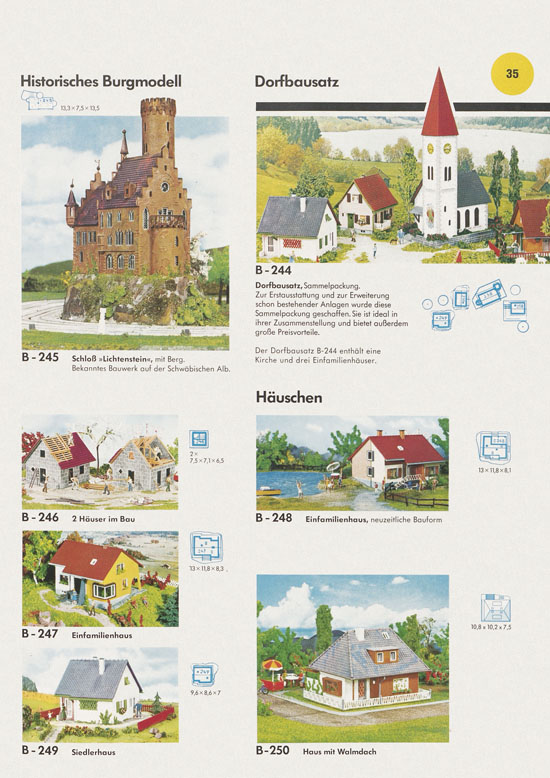 Seite 35 Faller Katalog 1972-1973 D872