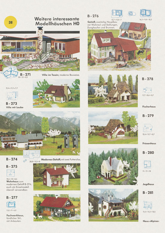 Seite 38 Faller Katalog 1972-1973 D872
