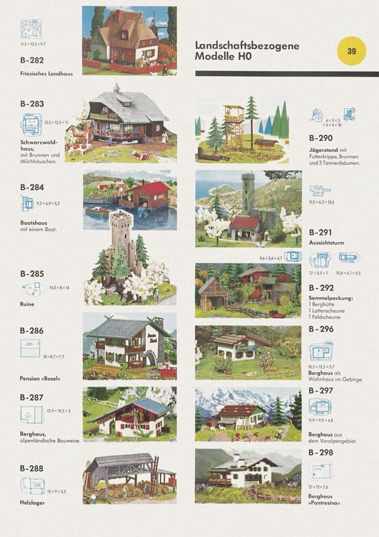 Seite 39 Faller Katalog 1972-1973 D872