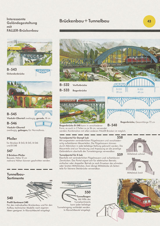 Seite 43 Faller Katalog 1972-1973 D872