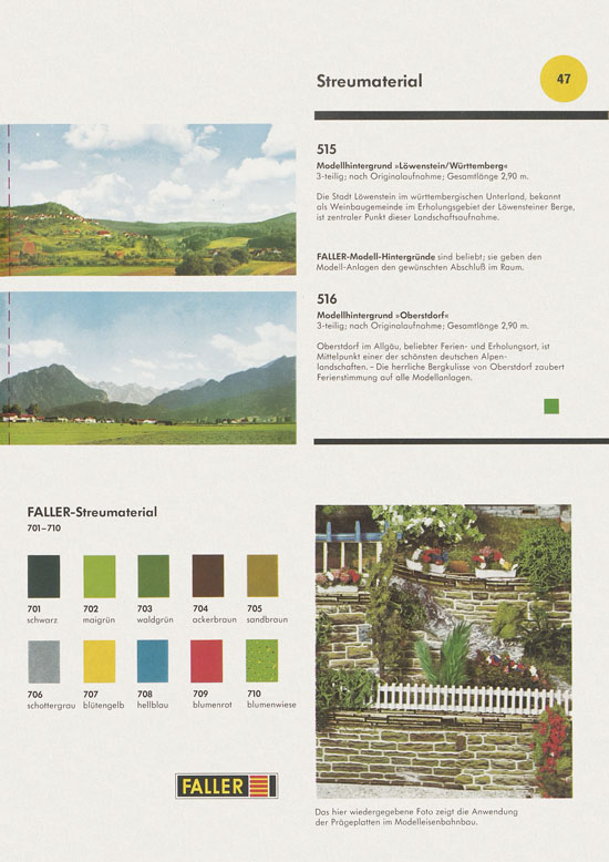 Seite 47 Faller Katalog 1972-1973 D872