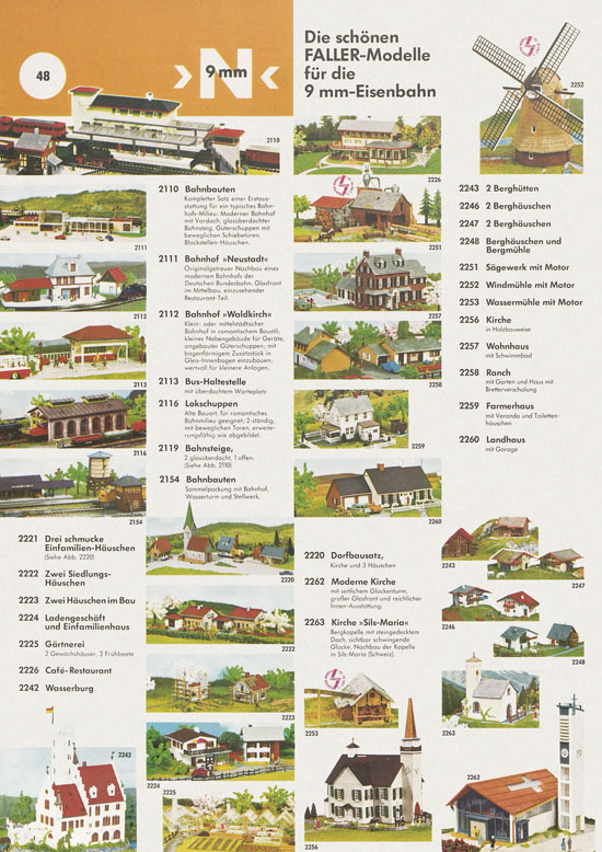 Seite 48 Faller Katalog 1972-1973 D872