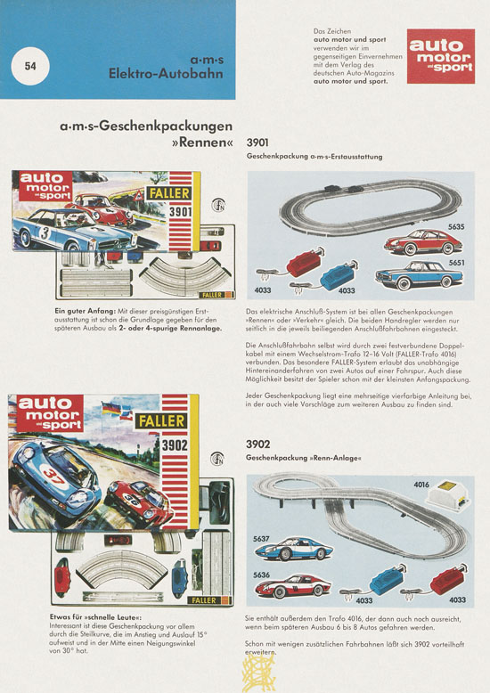 Seite 54 Faller Katalog 1972-1973 D872