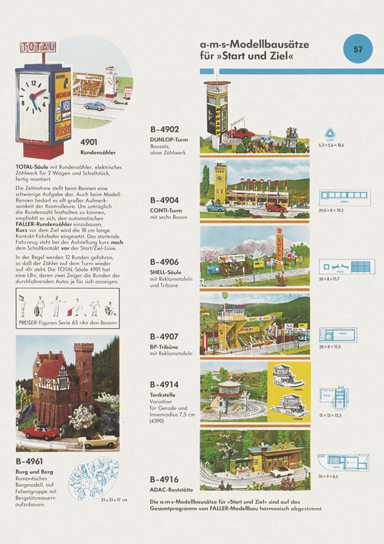 Seite 57 Faller Katalog 1972-1973 D872