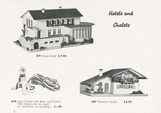 Seite 6 Faller catalogue U.S. Edition 1955-1956