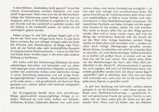 Seite 2 Faller D 803 Gleisplanheft 1954