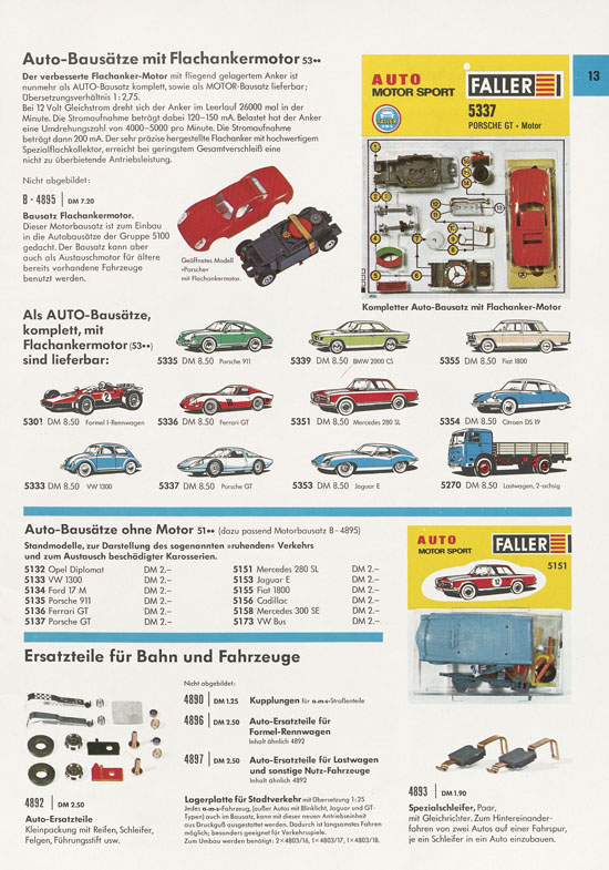 Seite 13 Faller Katalog 1970 D870