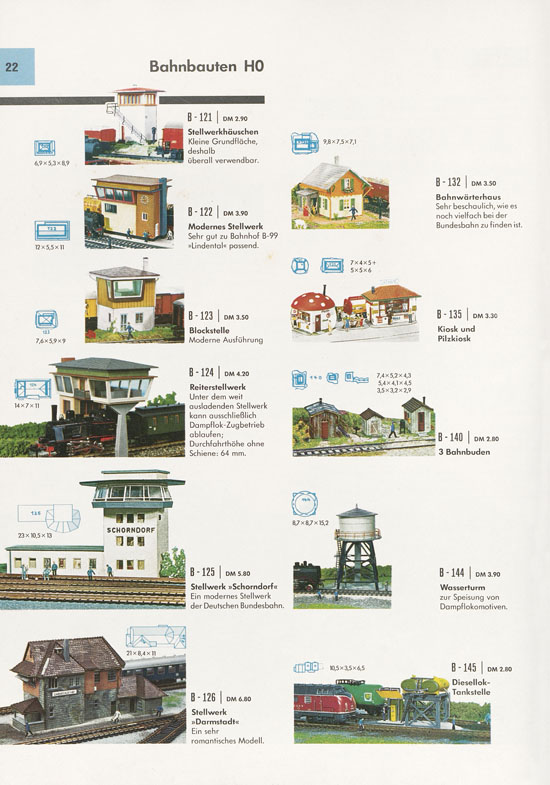 Seite 22 Faller Katalog 1970 D870
