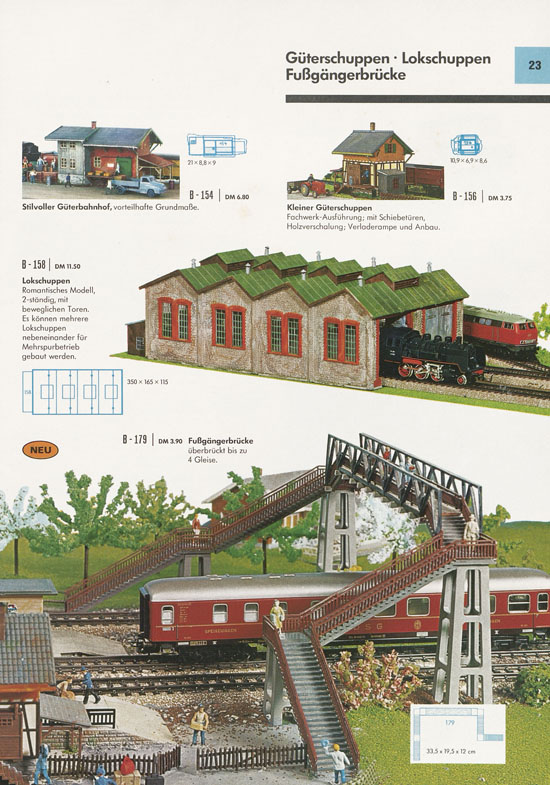 Seite 23 Faller Katalog 1970 D870