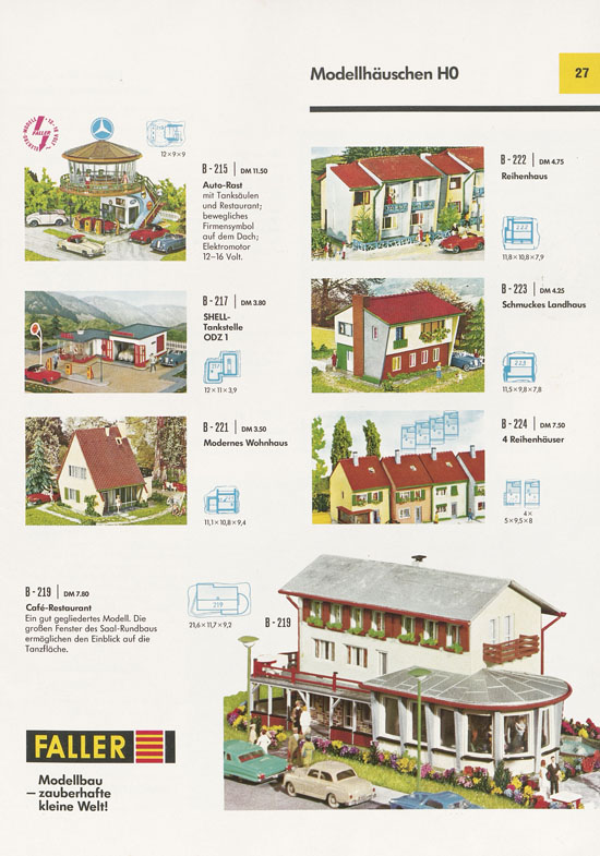 Seite 27 Faller Katalog 1970 D870