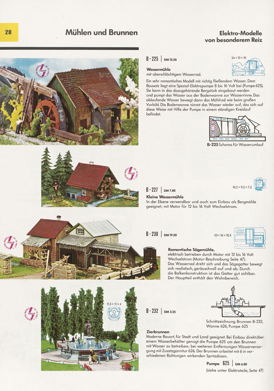 Seite 28 Faller Katalog 1970 D870