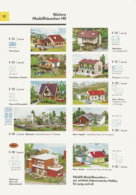 Seite 32 Faller Katalog 1970 D870