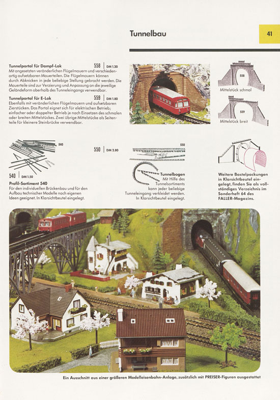 Seite 41 Faller Katalog 1970 D870