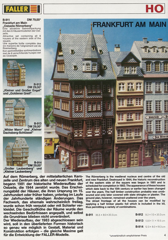 Faller Neuheiten 1982