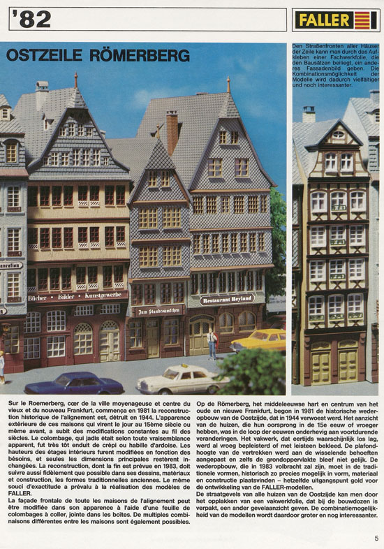 Seite 5 Faller Neuheiten 1982