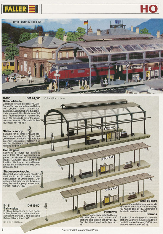 Faller Neuheiten 1982