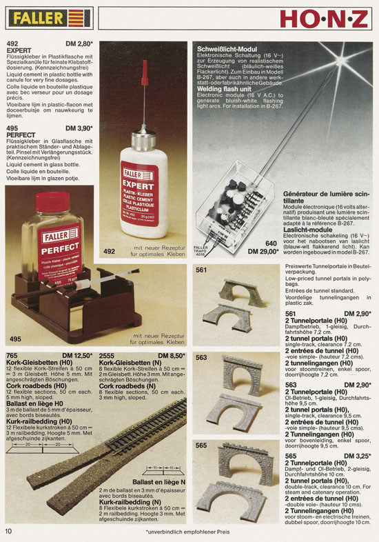 Faller Neuheiten 1982