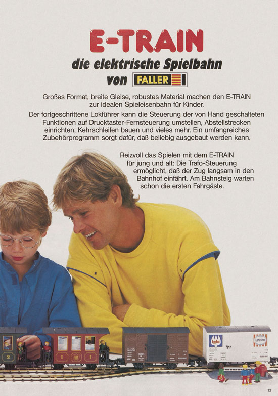 Faller Spielzeug-Katalog 1984-1985